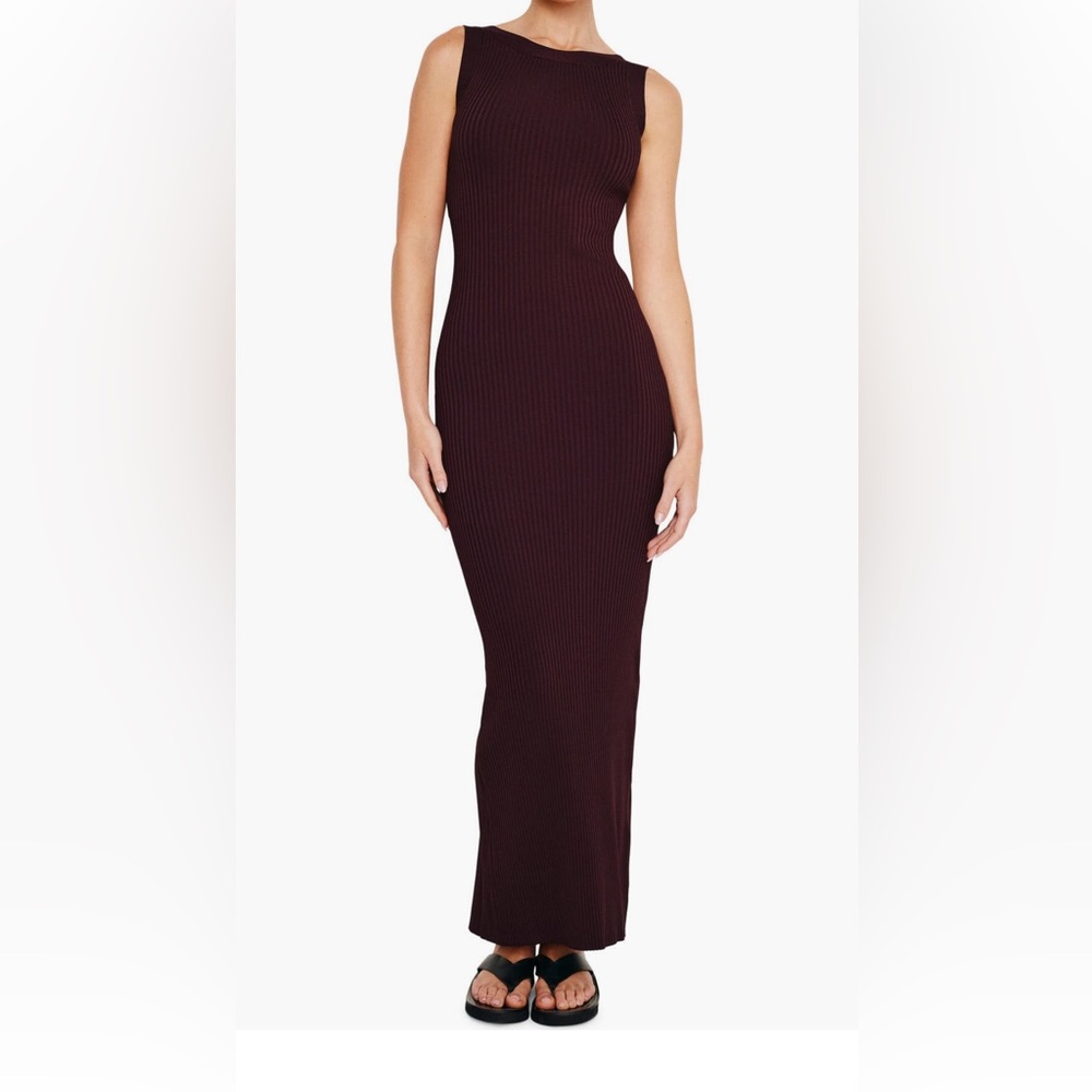 Good American Maroon Dress